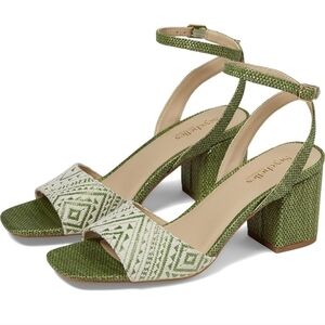 Seychelles Women's Simple Pleasures Heeled Sandals Sz 8 Green New